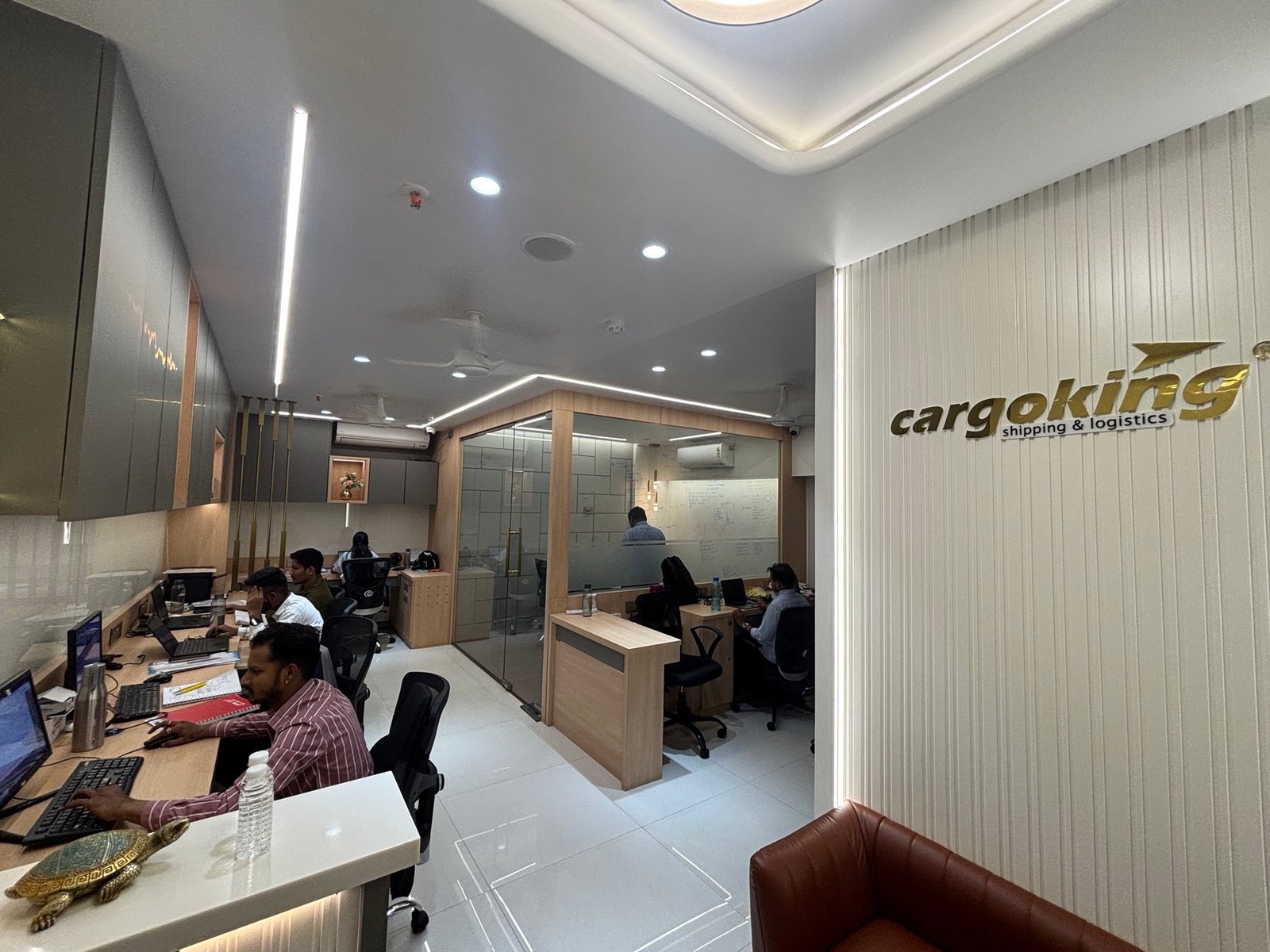 Cargoking operations team coordinating export shipments from the Mumbai office